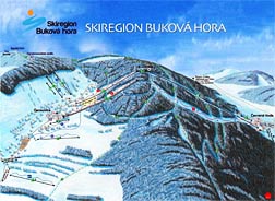 Mapa ski areálu Čenkovice